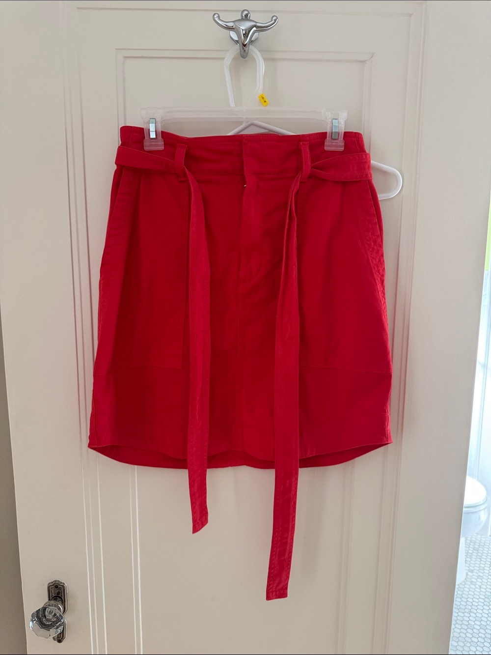 GAP Red Belted Mini Skirt